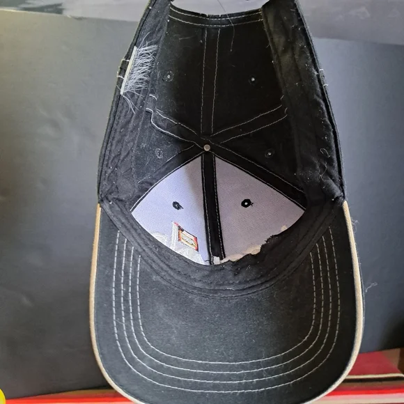 VINTAGE Legoland California Black Velcro Strap Back Hat Ball Cap - Picture 2 of 3